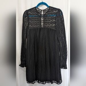 Vintage Bergdorf Goodman Lace Overlay Mini Dress